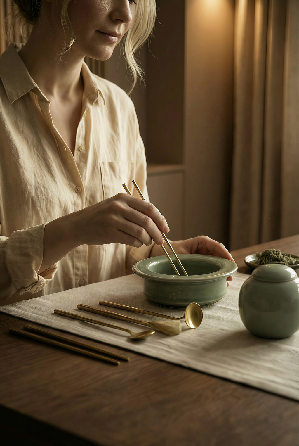 ETHEREAL Celadon Incense Seal Ritual Set (10 Pieces)
