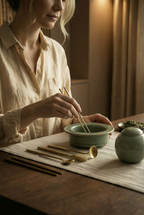 ETHEREAL Celadon Incense Seal Ritual Set (10 Pieces)